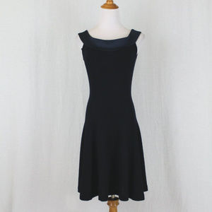 Vintage DONNA KARAN Made In USA Wool Knit Skater Dress Archival 1990s